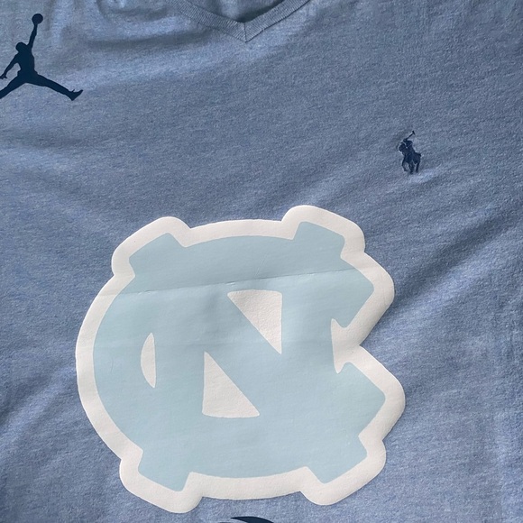 Polo v neck tee. Custom UNC - Picture 2 of 3